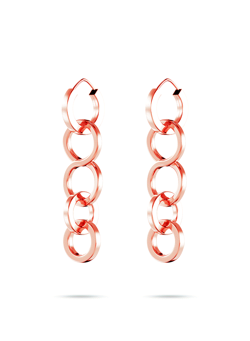 Aros 0800 Oro Rosa