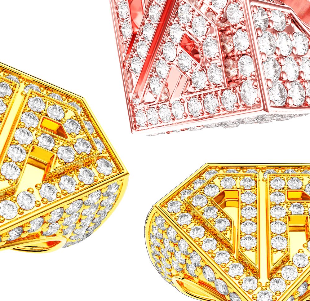Anillo 0800 Don Rouch Pave Full Ice Bañado