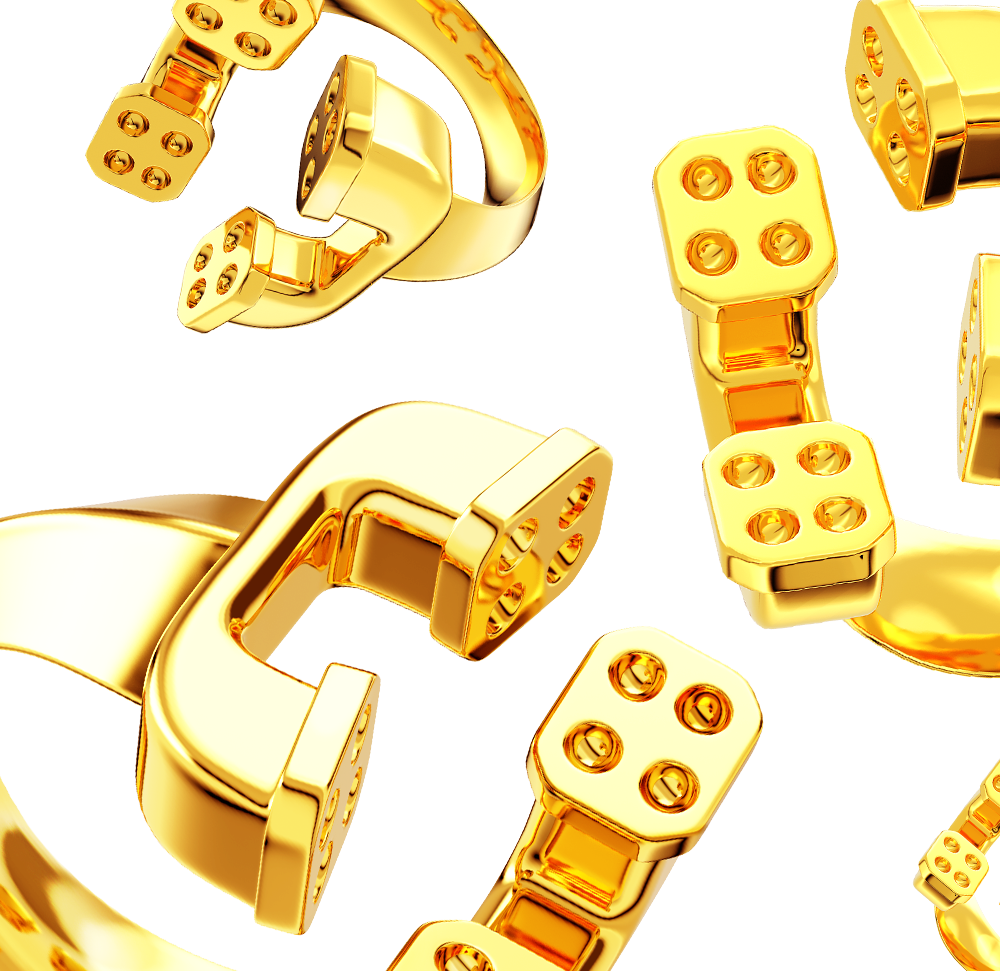 Anillo 0800 God's Phone Oro