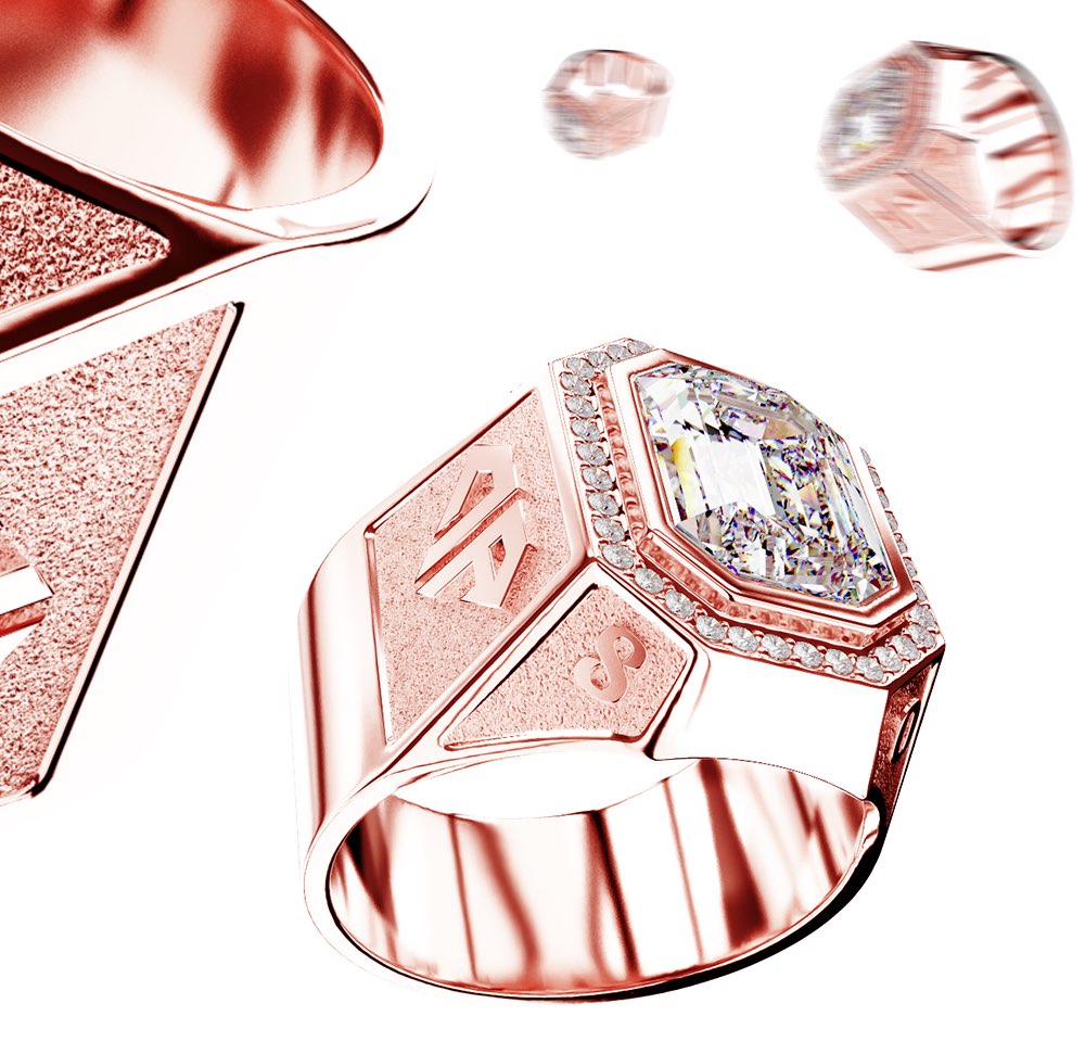 Anillo de la Familia 0800 Don Rouch Oro Rosa