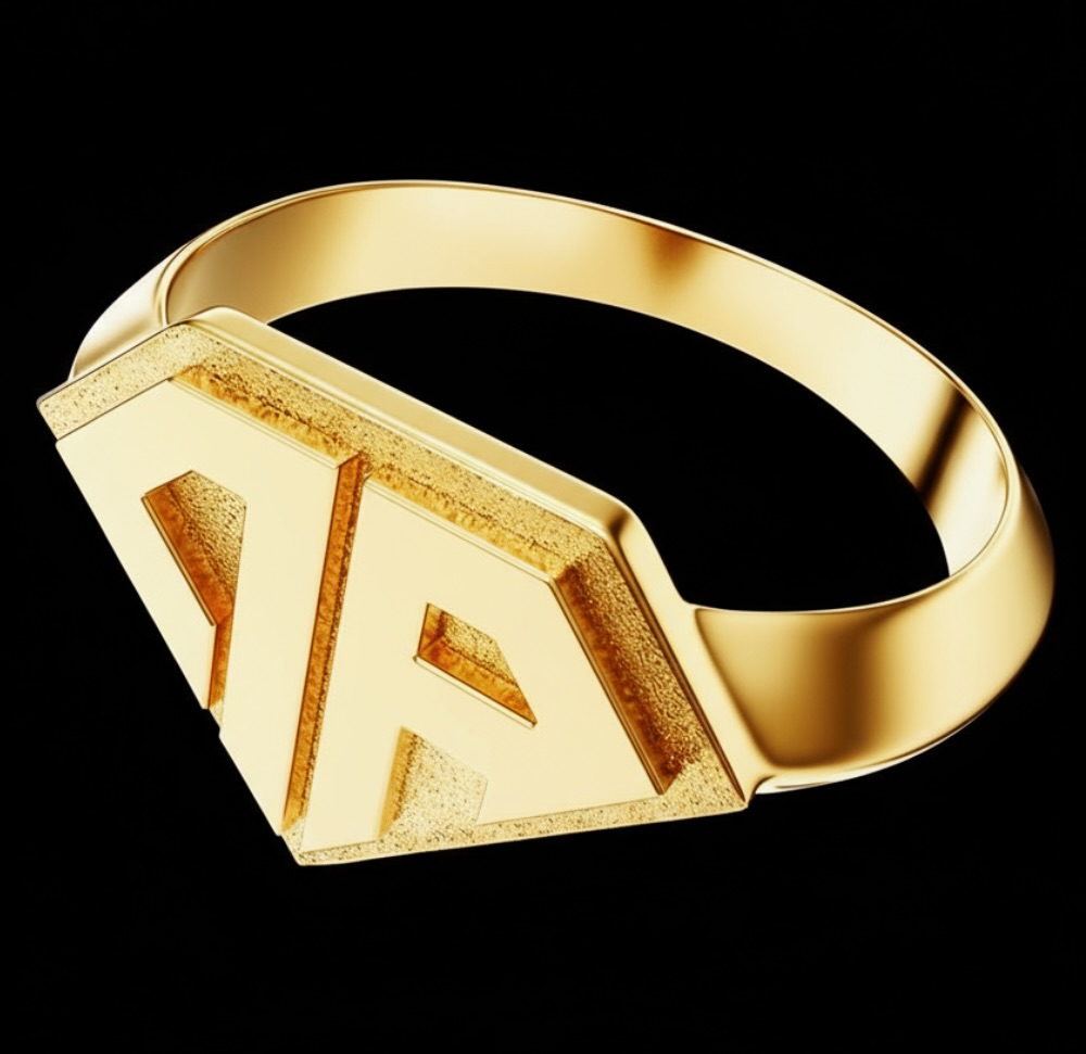 Anillo Baby Rouch Clásico ARGENTA Bañado en Oro