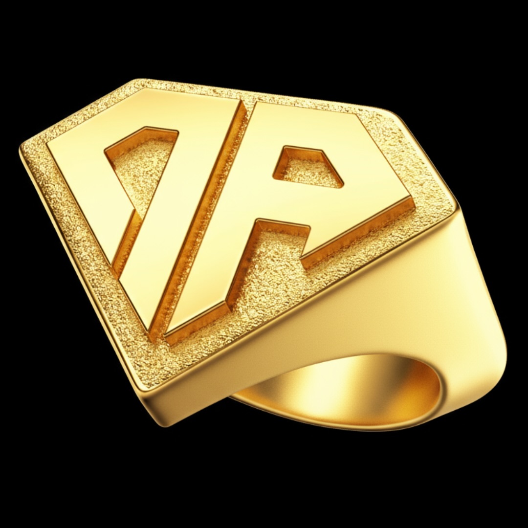 Anillo Clásico 0800 ARGENTA Bañado en Oro