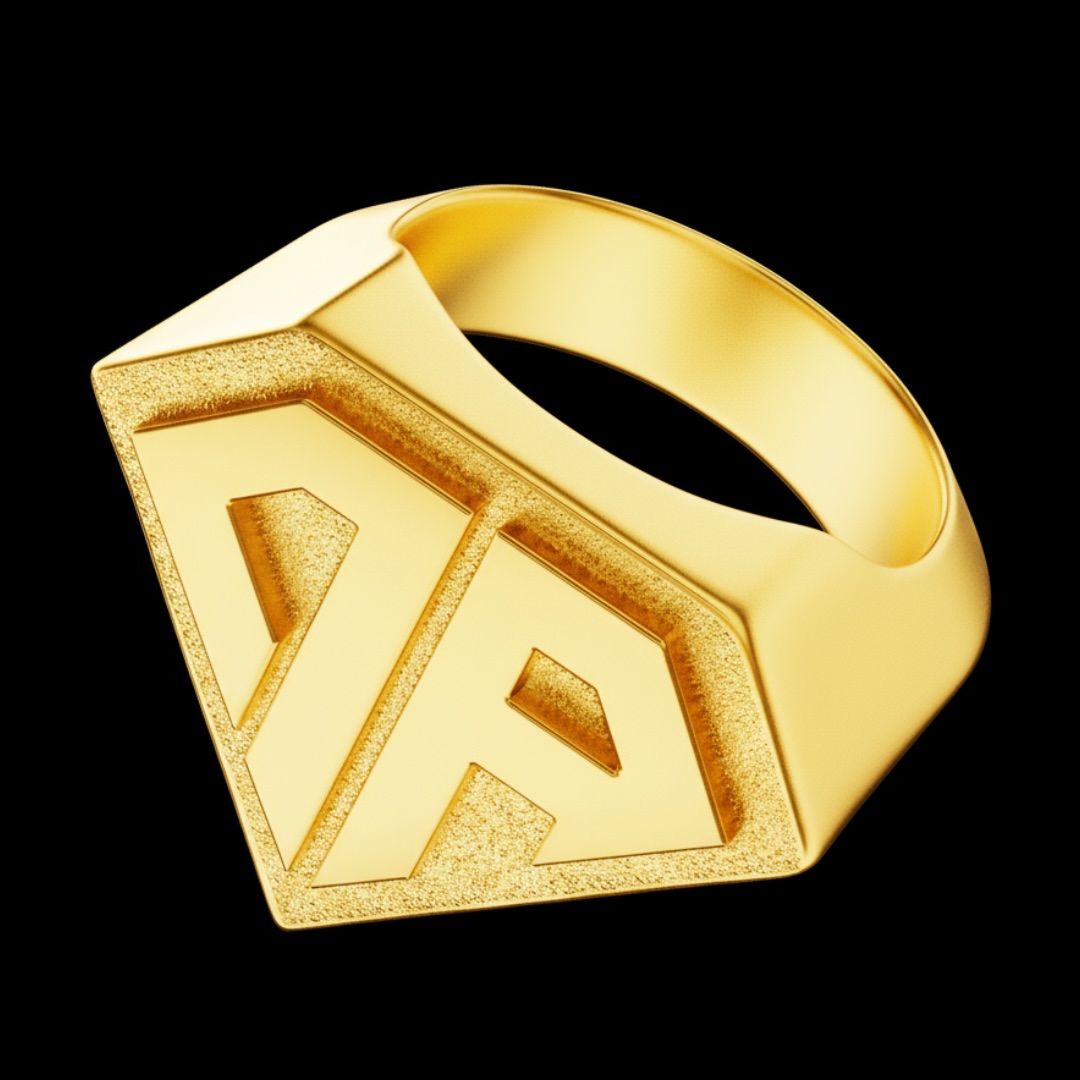 Anillo Clásico 0800 ARGENTA Bañado en Oro