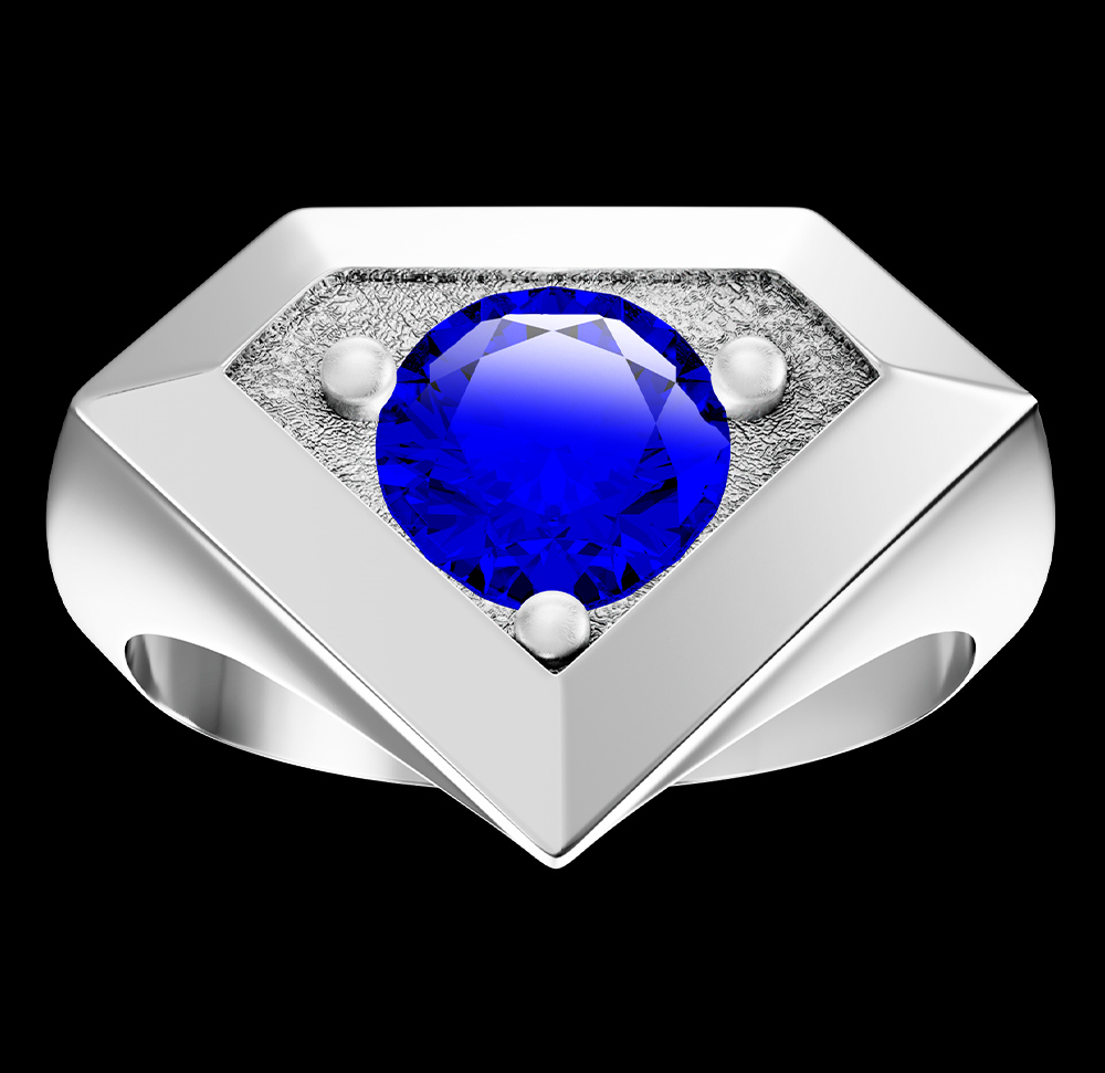 Anillo Solitario 0800 ARGENTA