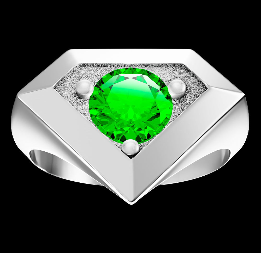 Anillo Solitario 0800 ARGENTA