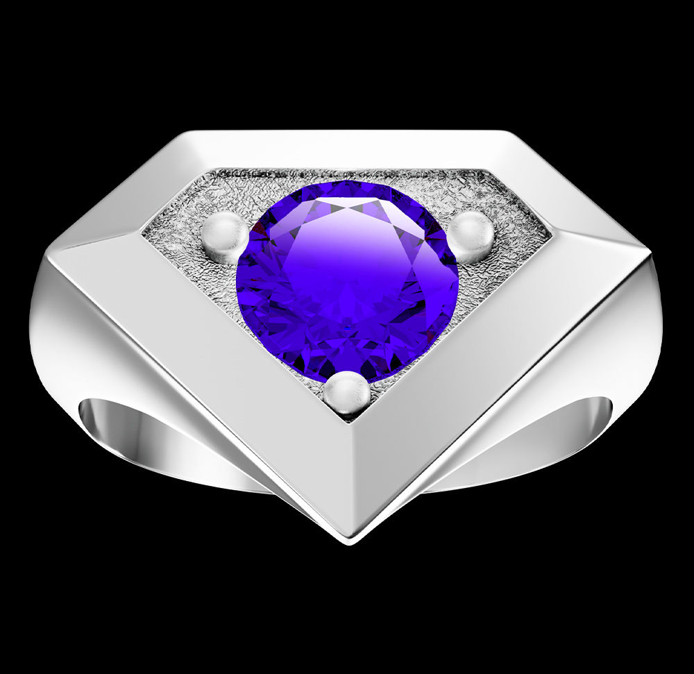 Anillo Solitario 0800 ARGENTA